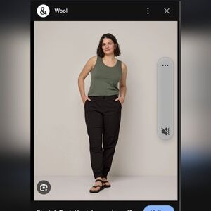 Wool&, Wooland, Hoyt Jogger,  Large,  Black,  Merino Wool